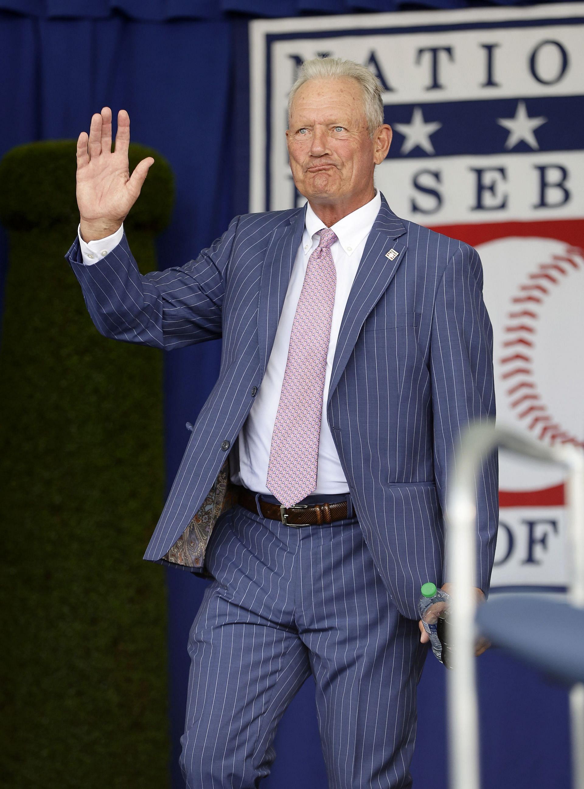 George Brett was inducted into the Baseball Hall of Fame.